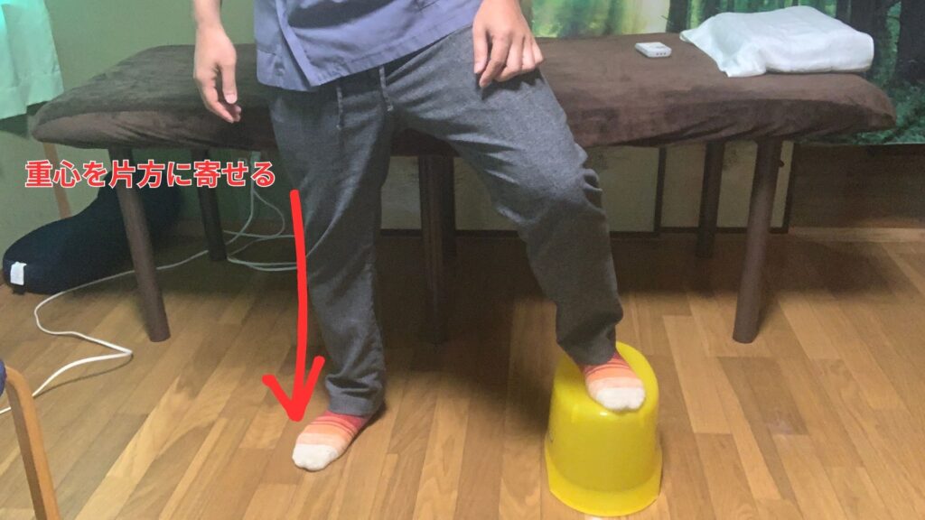 立ち仕事の腰痛への対処法「片足に踏み台を設置する」